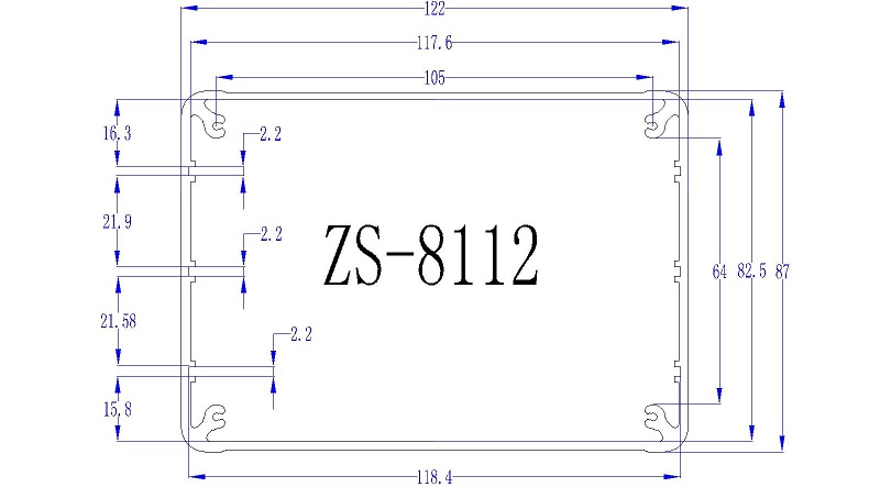 8112光源控制器鋁外殼模擬控制器鋁殼體.jpg